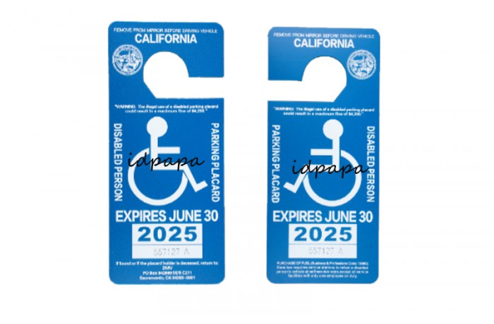 California Disabled Person Parking Placards Idpapa Vip   California Disable Parking Permit 700x460 